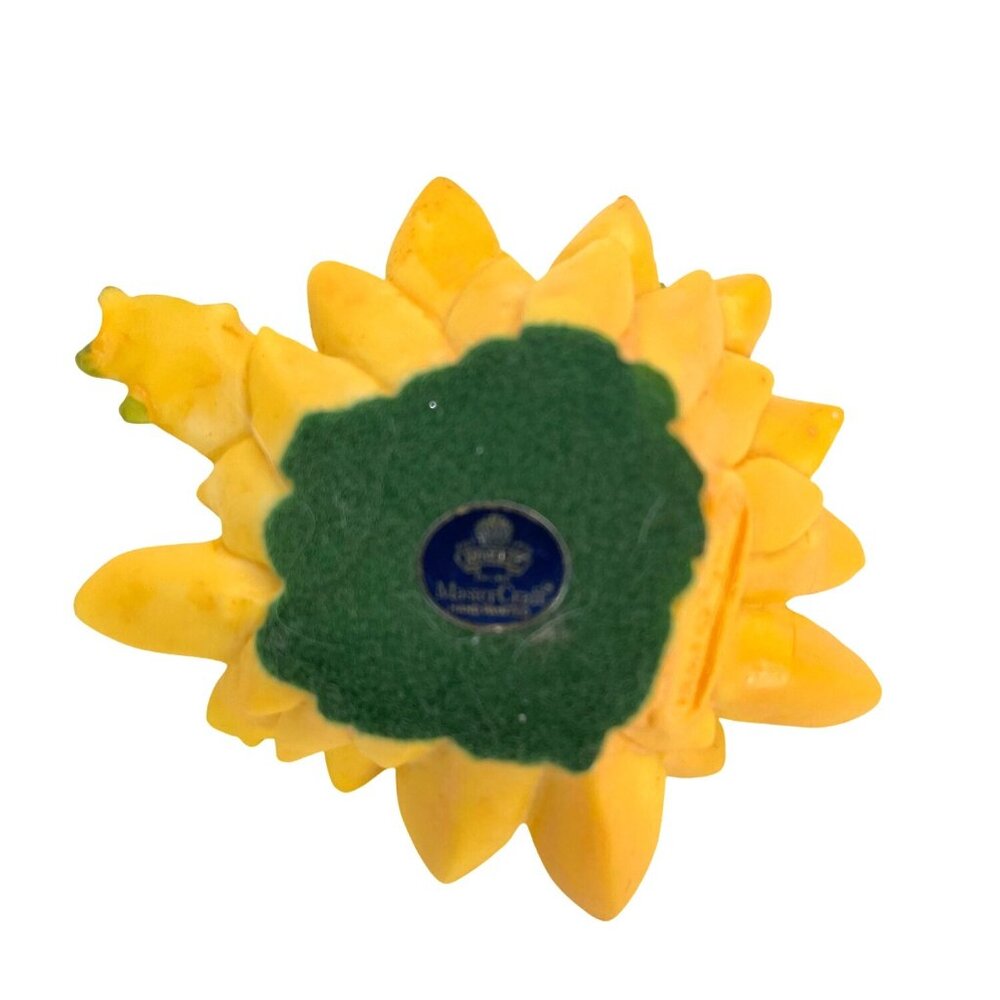 Aynsley MasterCraft Hand Painted Frog Yellow Water Lily Flower UK England VTG - Picture 9 of 12